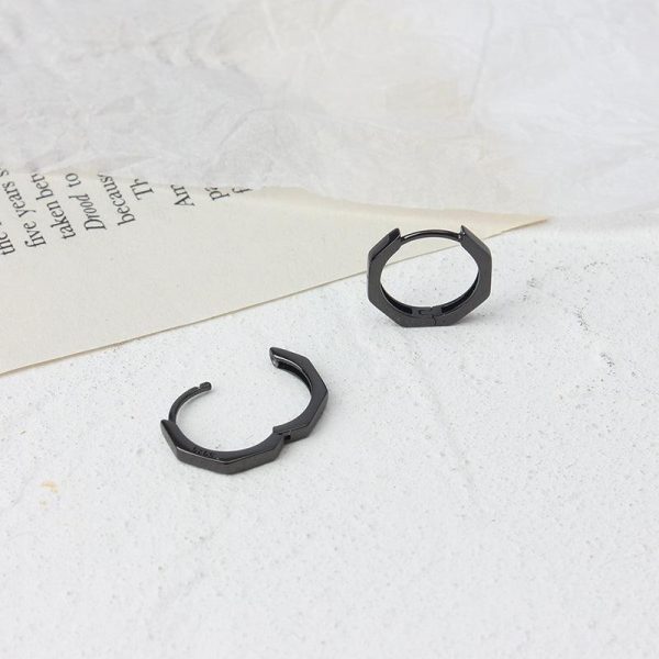 Black Hoop Earrings Online now