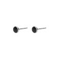 Black Round Ear Studs on Sale