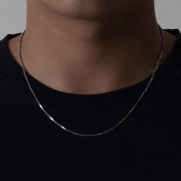 Sterling Silver Basic Chain Necklace For Discount