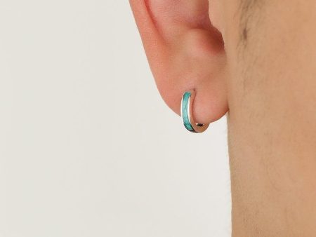 Green Hoop Earrings Online now