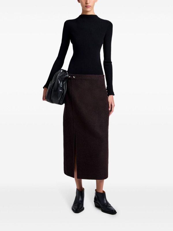 Adrian Skirt in Hickory For Cheap