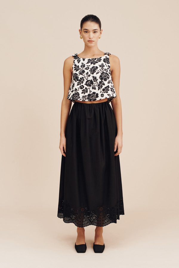 Beryl Skirt in Black Online Sale