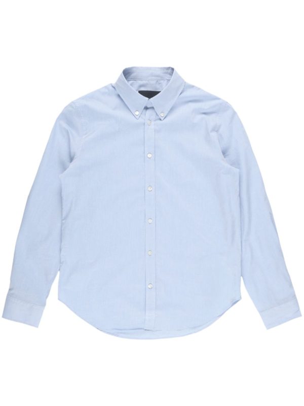 Dyllan Shrunken Shirt in Light Blue Fashion