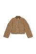 Ganni - Light Twill Oversized Short Bomber Jacket Online now