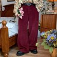 Corduroy Wide-Leg Pants Online Hot Sale