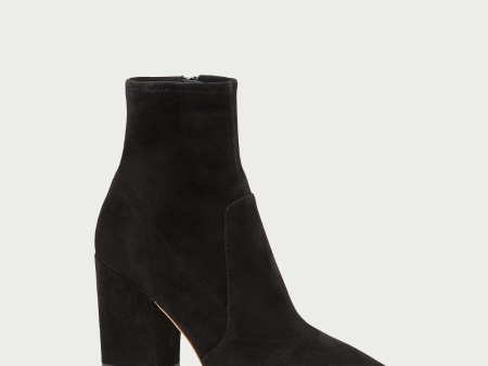 Isla Suede Slim Ankle Boot - Black Supply