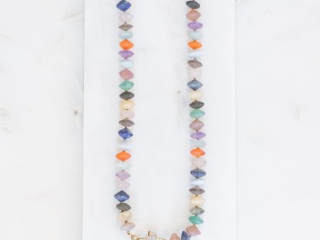 18  Mixed Gemstone Necklace (y10478b) Discount