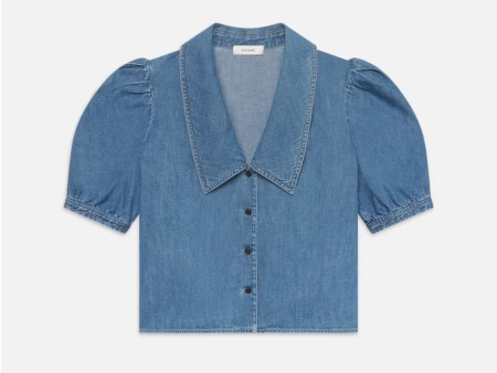 Frame - Denim Sailor Blouse Online now