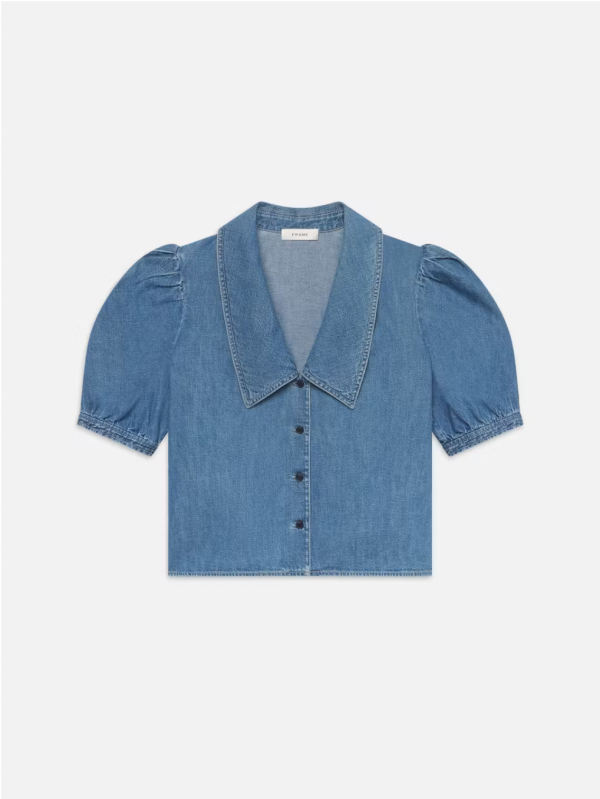 Frame - Denim Sailor Blouse Online now