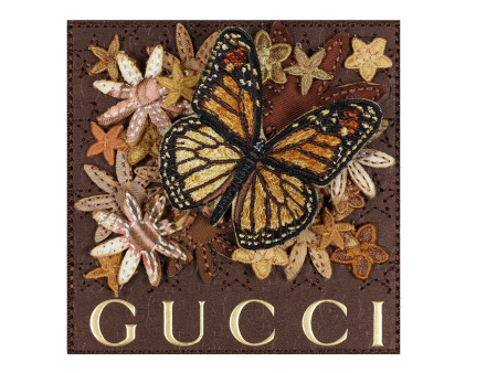 Petite Brown Gucci Monarch Butterfly (SWP59) For Cheap