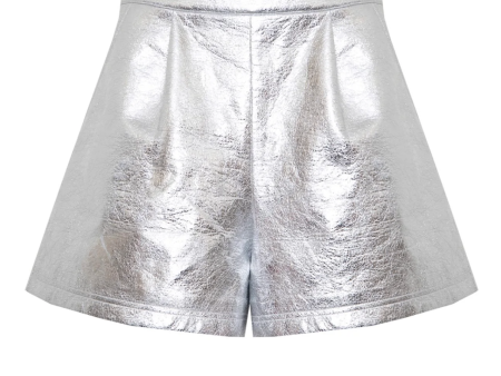 Ashton Short - Crinkled Silver Supply