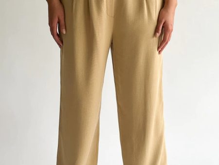 Donni - Twill Pleated Pant Discount