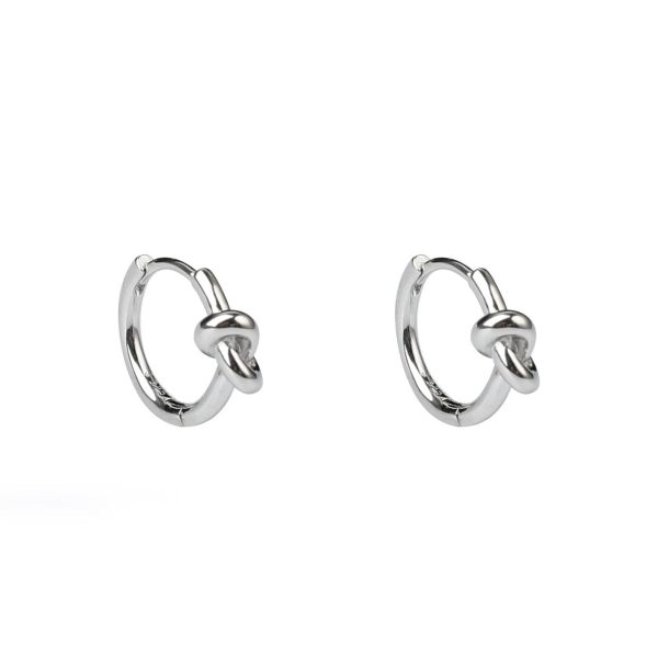 Knotted Hoop Earrings on Sale