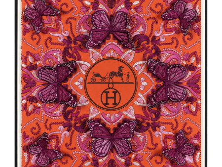 Medium Orange Hermes Symmetry Butterflies (SWM12) Online