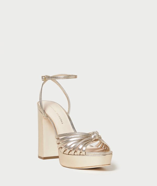 Rivka Knot Platform Sandal - Champagne Fashion