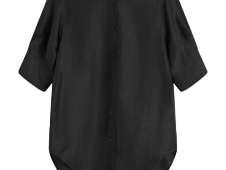 Bormio Short Sleeve Shirt in Black Fashion