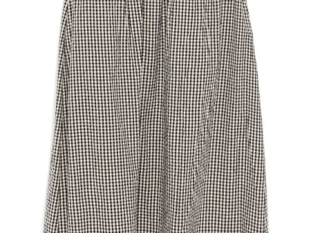 Lucas Skirt in Black & Cream Gingham For Sale