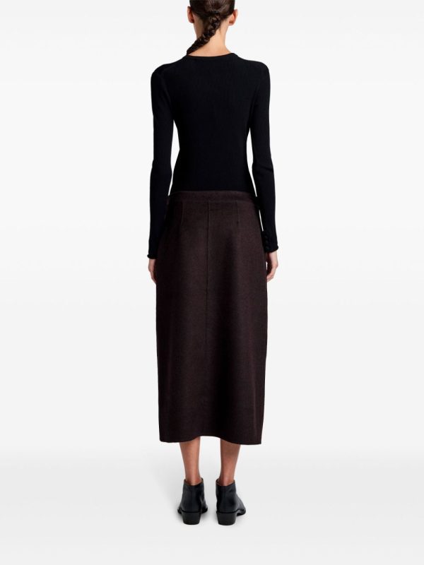 Adrian Skirt in Hickory For Cheap