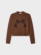 White + Warren - Cashmere Blend Horse Embroidered Crew Online Hot Sale