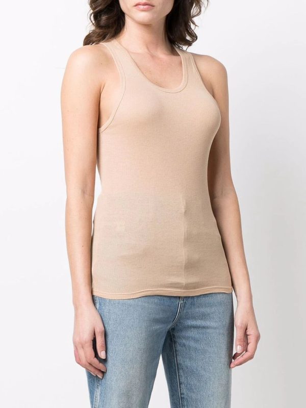 Ribbed Tank in Khaki Supply