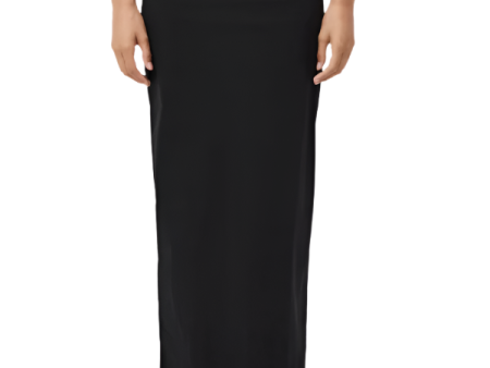 Minimal Column Skirt in Black For Sale