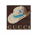 Petite Brown Gucci White Aspen Hat (SWP57) For Cheap