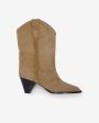 Luliette Boot-Suede Taupe on Sale