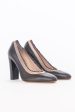 Elise Ruffle Pump - Black Fashion