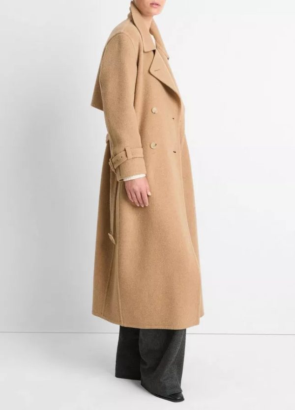 Vince - Lofty Belted Long Coat For Cheap