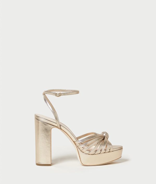 Rivka Knot Platform Sandal - Champagne Fashion