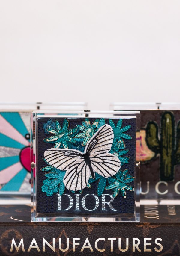 Petite Navy Dior Butterfly (SWP9) Online now