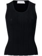 Perry Knit Top in Black Hot on Sale