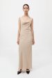 Double Drape Dress in Dune For Cheap