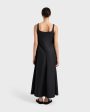 Delphi Flared Maxi Dress in Black For Cheap