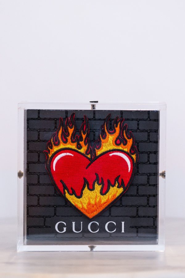 Petite Black Gucci Heart on Fire (SWP3) Supply