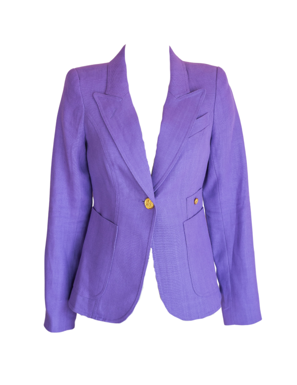 Patch Pocket Duchess Blazer - Violet Cheap