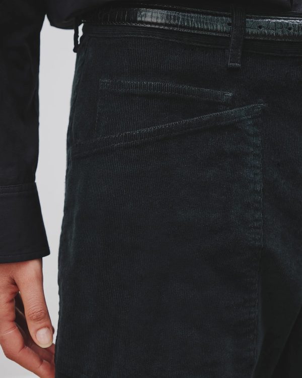 Shon Corduroy Pant in Black Online