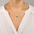 Mini Ever Turquoise Disc Necklace Fashion