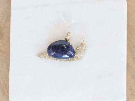 Sodalite Snail Pendant (y10124B) Sale