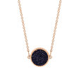 Mini Ever Midnight Blue Sandstone Disc Necklace For Sale