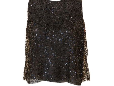 Gia Shell Top - Black Beaded Mesh Online