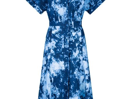 Noor Dress in Indigo Hot on Sale