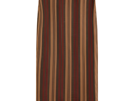 Sana Mesh Pencil Skirt in Bronze Stripe Online Hot Sale