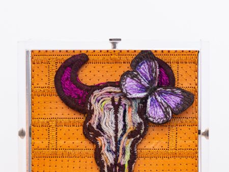 Petite Orange Louis Vuitton Cow Skull & Butterfly (SWP16) Fashion