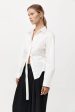 Deconstructed Shirt in White Online Hot Sale