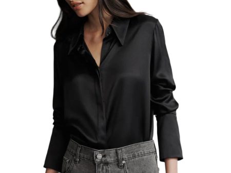 Object of Affection with Sleeve Detail in Black Hot on Sale