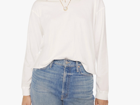 The L S Slouchy Cut Off - Bright White Online Hot Sale