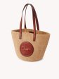 Large Horse Medal Basket Bag in Sepia Brown on Sale