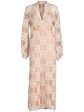 Mayfair Floral-Appliqué Tunic Dress in Beige Sale