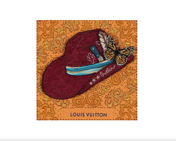 Petite Orange Louis Vuitton Maroon Aspen Hat (SWP65) Online